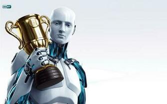 Eset Nod32 Antivirus Robot HD Wallpaper For Desktop