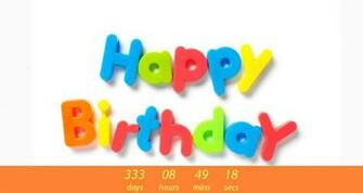 BirtHDay Countdown Cute Wallpaper For Desktop