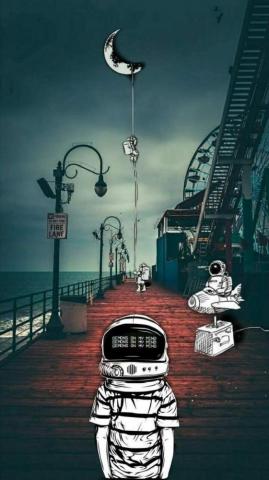 Manuel Laredo Rodriguez On Space Naps Astronaut Wallpaper