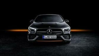 Wallpaper Mercedes Benz Cla Amg Line Edition Orange