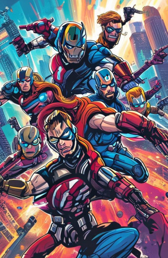 Avengers Cartoon Wallpaper