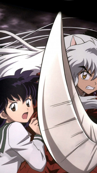 En Feieredie Welten Von Inuyasha Mit Einem iPhone Wallpaper