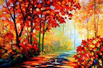 Autumn Oil Painting Wallpaper By Thanh Revelwallpaper Net