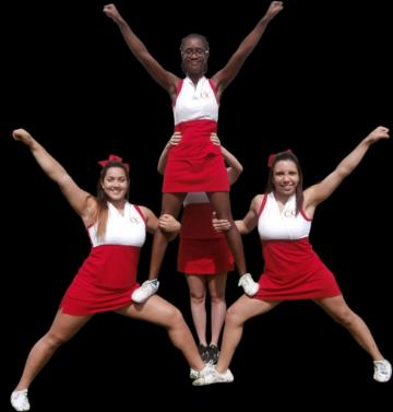 Cheerdance Thigh Stand Stunt Png Image With No Background