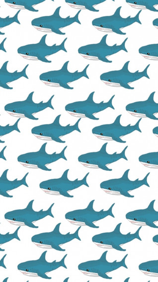 Blahaj Pattern Phone Wallpaper R