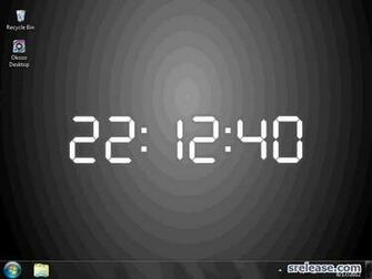 Url Srelease Grey Digital Desktop Clock Wallpaper