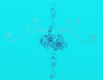 Light Blue With Flowers Wallpaper