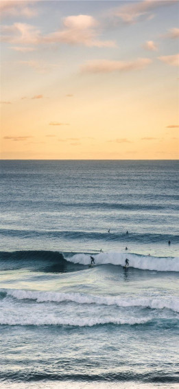 Surfing Waves iPhone Wallpaper
