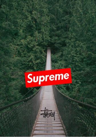 Supreme iPhone Wallpaper Top