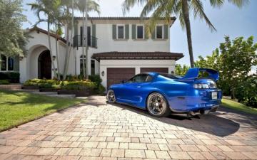 Supra Wallpaper Blue Toyota iPhone