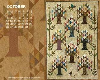 Quilt Calendar Computer Wallpaper October Books Beyond