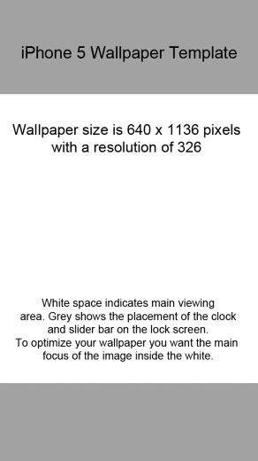 iPhone Wallpaper Template By Hassified