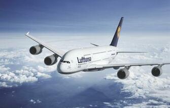 A380 Lufthansa HD Wallpaper Res