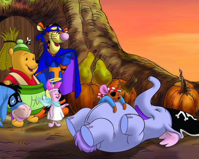 Halloween Wallpaper Pooh Tigger Piglet
