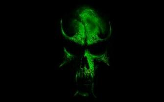 Green Skull Wallpaper
