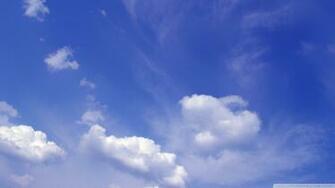 Clouds In Blue Sky Wallpaper