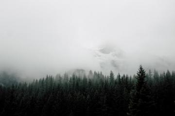 Alp Minimal Snow Nebel Outdoor Minimalistic