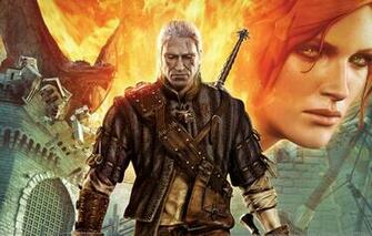 Wallpaper Dragon Look Fire Castle Sword The Witcher