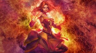 Dota Lina Wallpaper Drawn By Artgerm Joe Kerr
