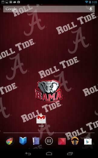 Officially Licensed Alabama Crimson Tide Live Wallpaper With Animated