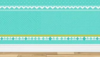 Preppy Teal Wallpaper
