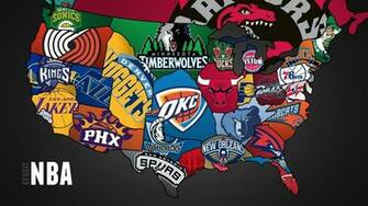Cool Map Of Nba Teams Full HD Wallpaper On