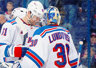 Rick Nash And Henrik Lundqvist By Redzonefresh
