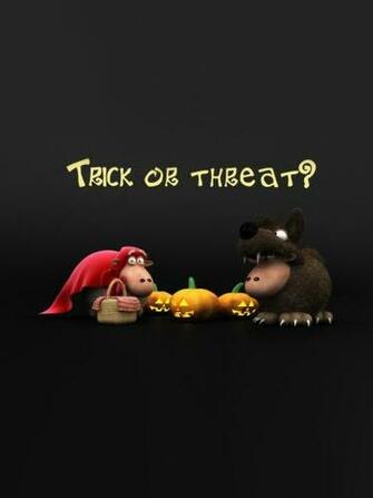 Fun Humour Halloween Fond D Cran Moutons iPad iPhone HD Fonds