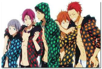Iwatobi Swim Club Anime Art Silk Poster Jpg