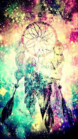 Neon Dreamcatcher Galaxy Wallpaper Androidwallpaper