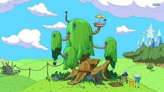 House Of Finn And Jake Adventure Time Wallpaper