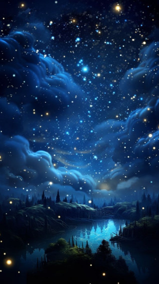Starry Night Sky Wallpaper