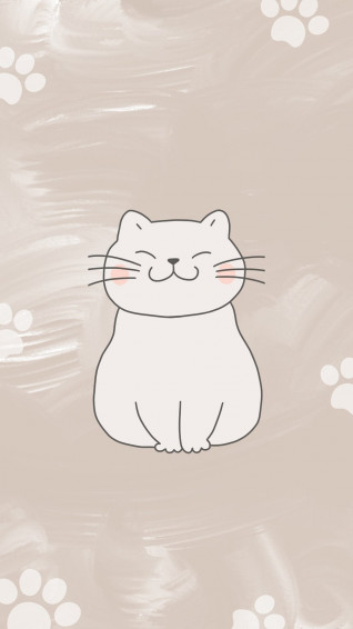 Customizable Cat Phone Wallpaper Templates