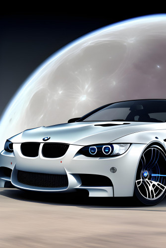 Bmw M3 E93 In The Moon Wallpaper Ai