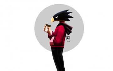 Wallpaper Guy My Hero Academia Boku No Academy Tokoyami