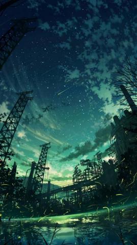 Anime Sky Ideas Scenery Wallpaper