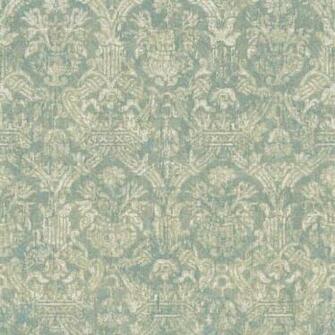 Lotus Turquoise Damask Wallpaper Warehouse