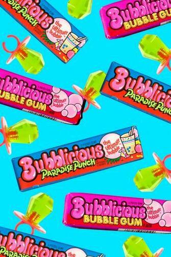 Throwback Candy Background Blue Studio Diy