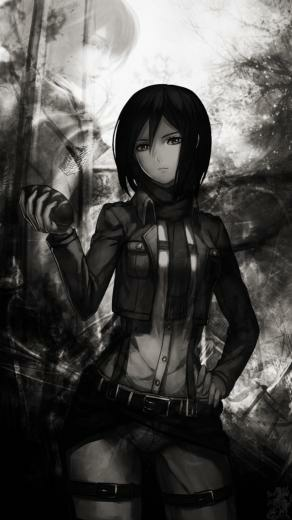 iPhone Mikasa Ackerman Wallpaper HD Desktop Background