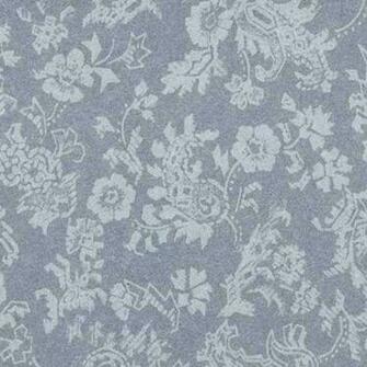 Slate Blue Damask Wallpaper Master Bedroom