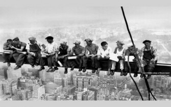 Lunch Atop A Skyscraper Poster Photography Wallpaper