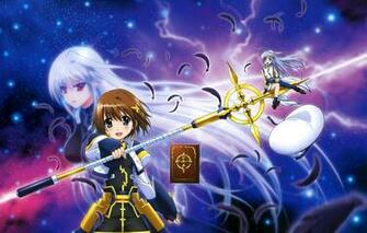 Wallpaper Anime Art Sword Cross Mahou Shoujo Lyrical Nanoha
