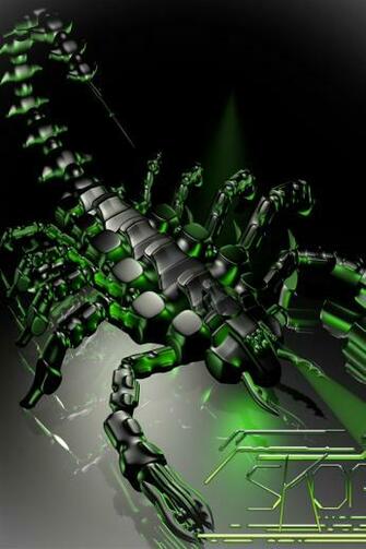 iPhone 4s Cyber Scorpion Wallpaper For