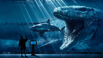Jurassic World Mosasaurus Underwater Feeding R