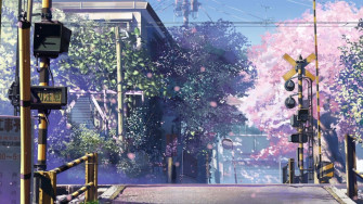 Blue Anime Aesthetic Desktop Wallpaper
