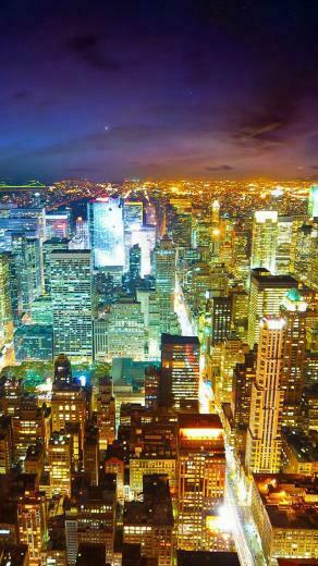 City Night iPhone 5s Wallpaper Good Busy Big