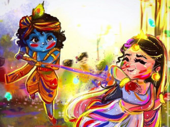 Top Radha Krishna Holi Image HD Wallpaper