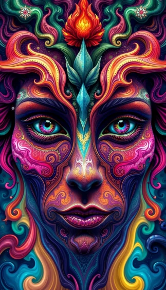 Trippy Face Wallpaper