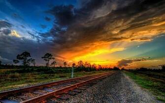 Train Railroad Tracks Locomotive Engine Trains Wallpaper