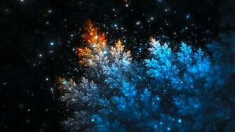 Fractal Stars Psychedelic Abstraction Pattern Wallpaper